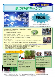 夏の林間キャンプ初級編