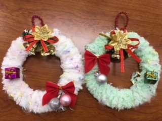 お楽しみ企画で作成！クリスマスリース