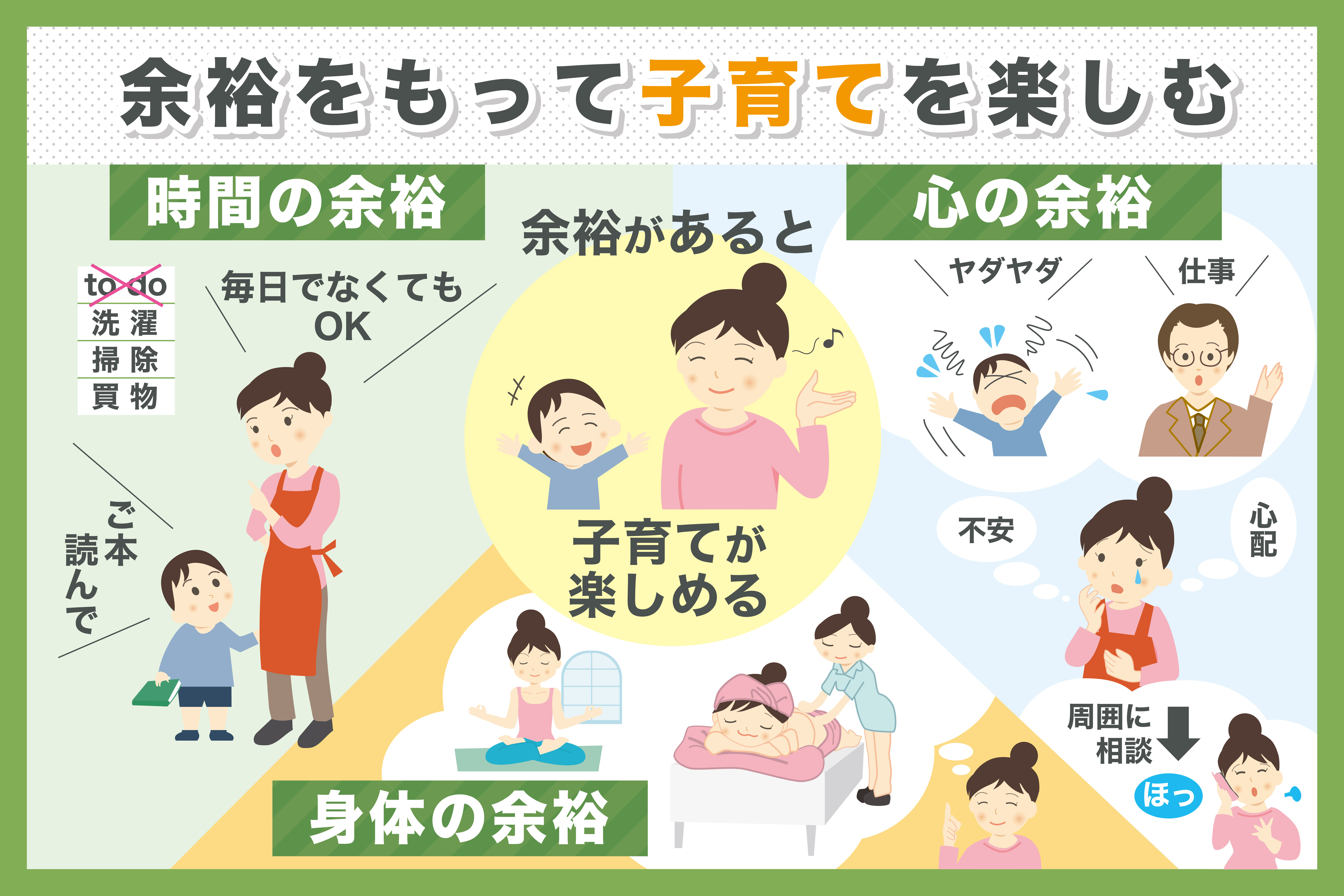 子育てはもっと楽をしてもいい 余裕のある子育て 子育てを楽しむことが与える子どもへの影響 子育て 教育ひと言コラム 伸芽 Sクラブ 受験対応型託児所