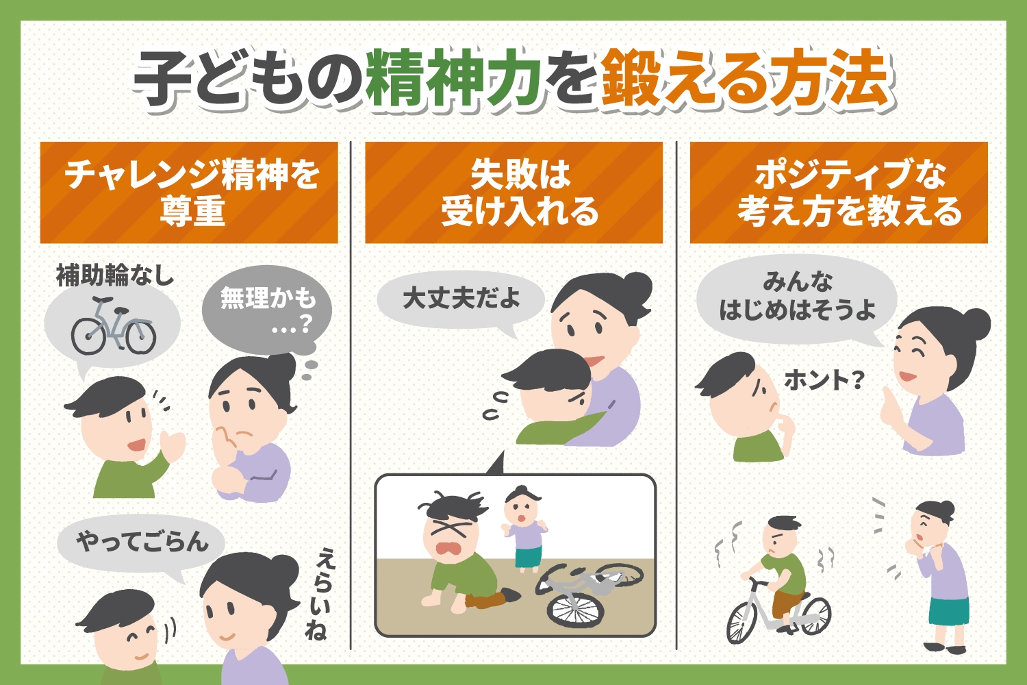 子どもの精神力を鍛える方法