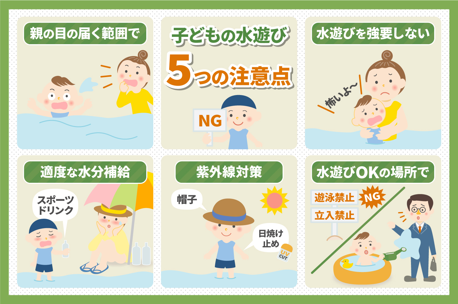 子どもの水遊び5つの注意点